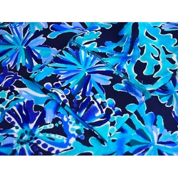 NWT LILLY PULITZER 50+ SOPHIE DRESS S BRIGHT NAVY IN TOO DEEP ENGINEERED - Picture 10 of 10